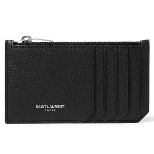 BRAND NEW St Laurent textured leather card holder